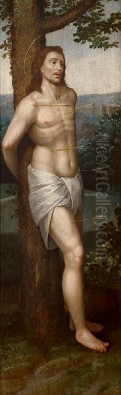 Saint Sebastian Oil Painting by Juan De Juanes
