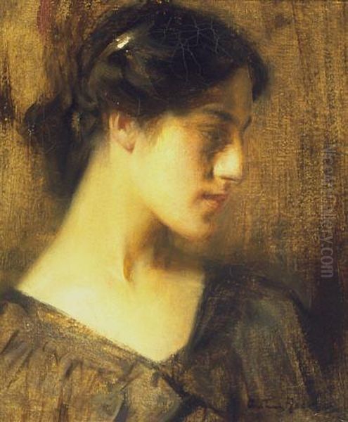 A Daughter of Judah Oil Painting by Arthur Hacker