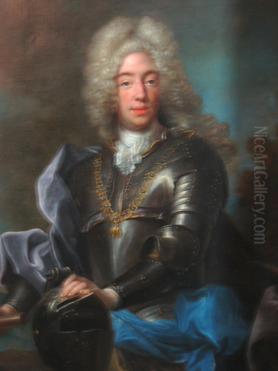 Portrait of Charles Albert VII of Bavaria (1657-1734) Oil Painting by Joseph Vivien