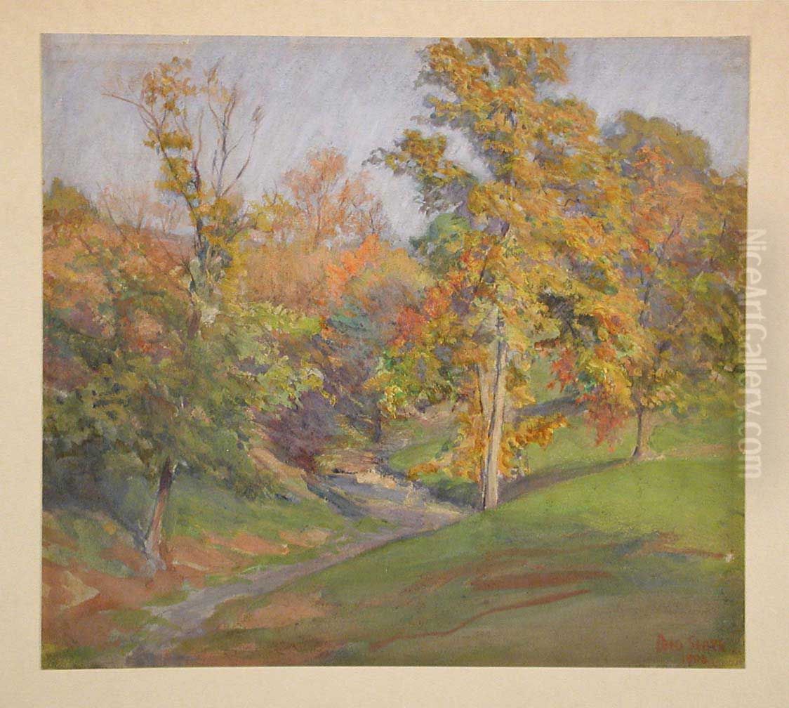 Fall Landscape, Brookville Oil Painting by Otto Stark