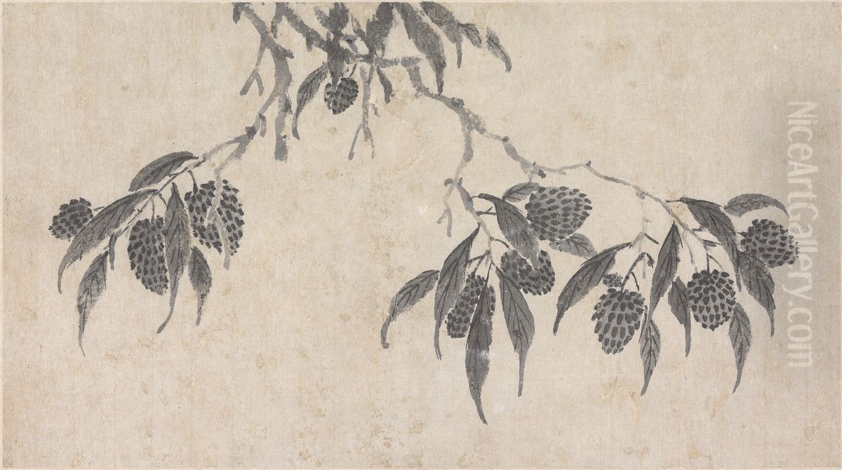 Fruit Oil Painting by Shen Zhou