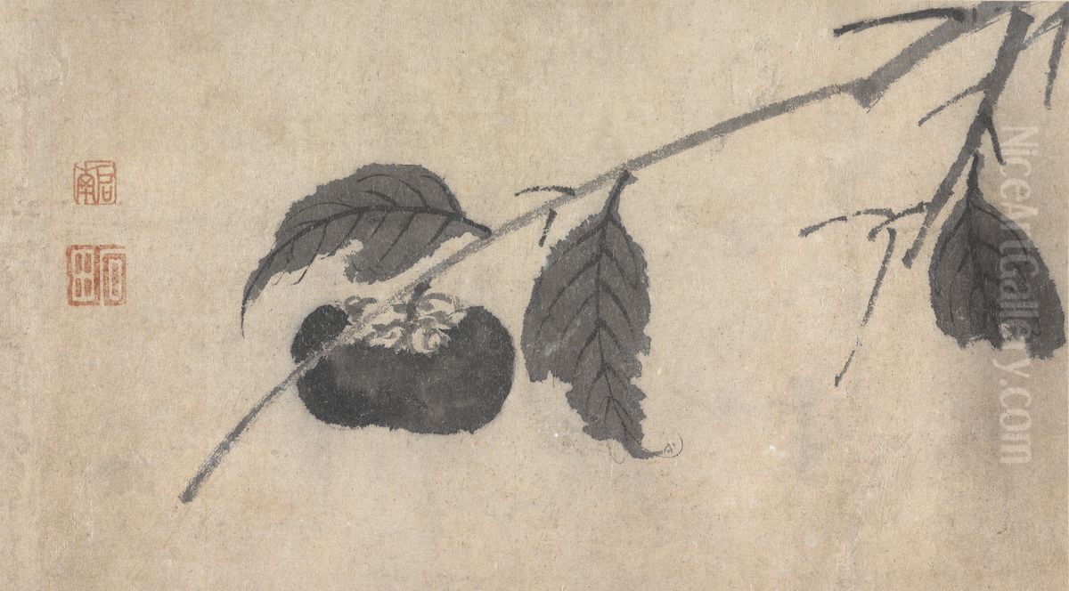 Fruit Oil Painting by Shen Zhou