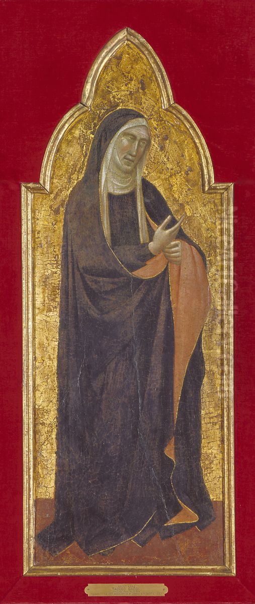 Mourning Virgin Oil Painting by Taddeo Gaddi