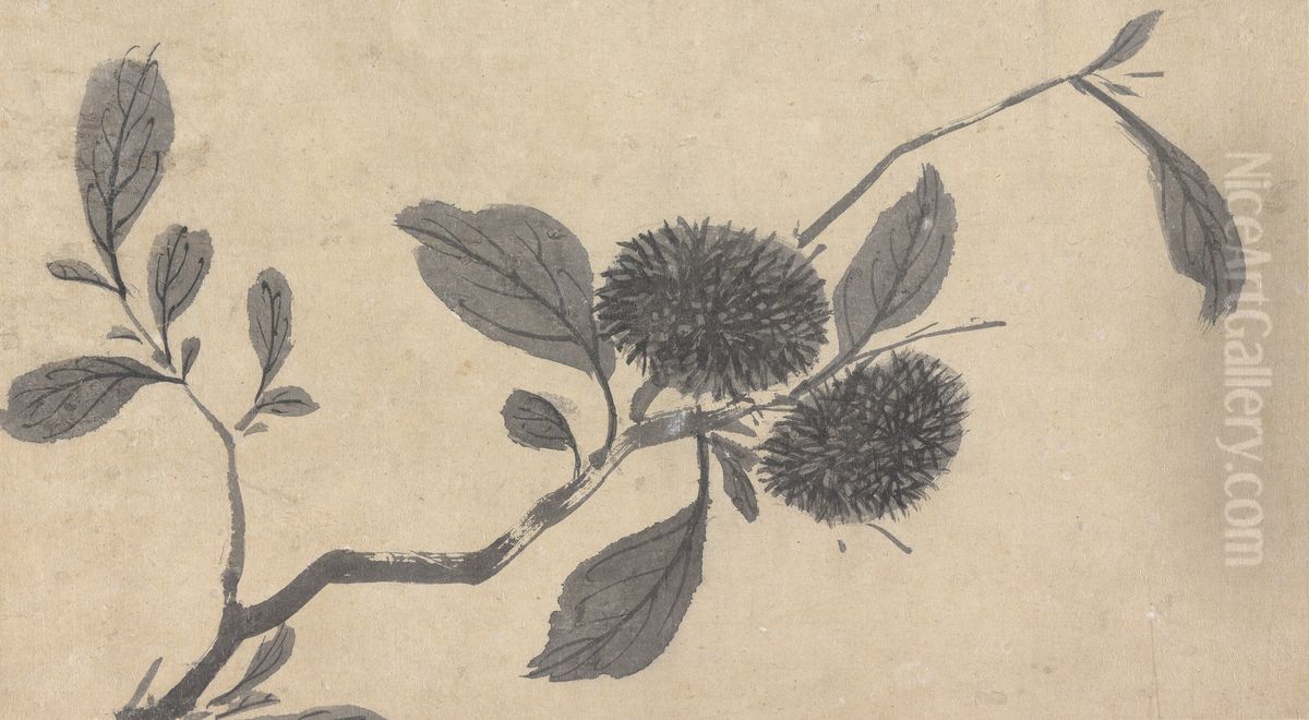 Fruit Oil Painting by Shen Zhou