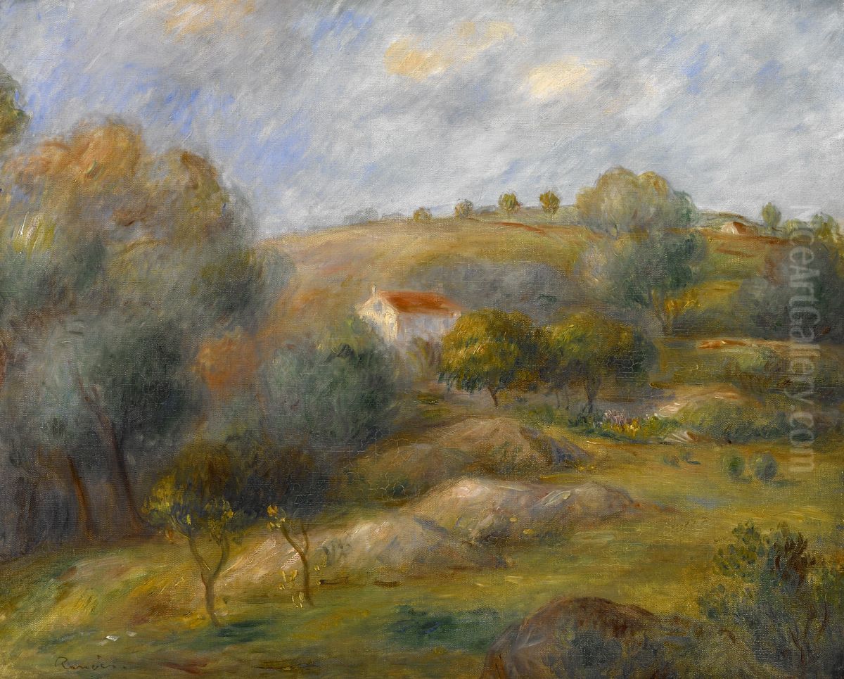Springtime in Essoyes Oil Painting by Pierre Auguste Renoir