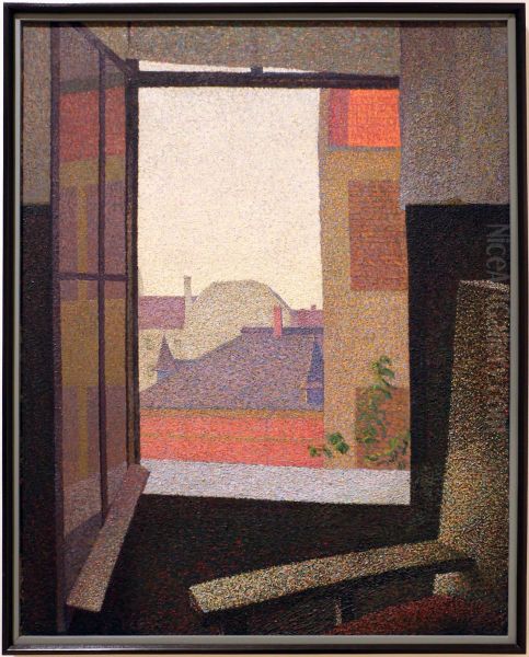 View from the Window Oil Painting by Arthur Segal
