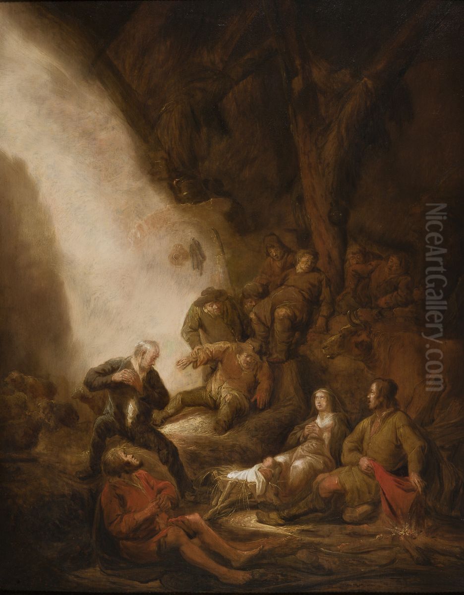 Adoration of the Shepherds Oil Painting by Benjamin Gerritsz Cuyp
