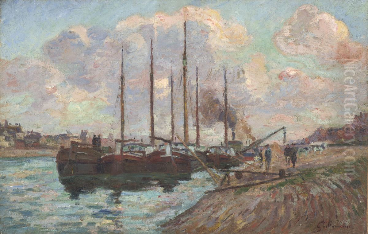 The Quai d'Austerlitz Oil Painting by Armand Guillaumin