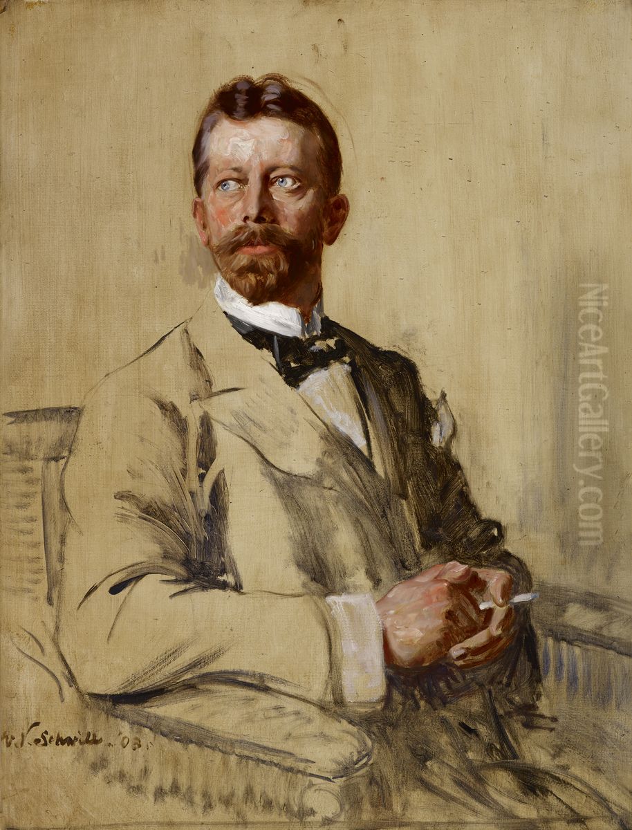 Portrait of Prince Henry of Prussia Oil Painting by William Valentine Schevill