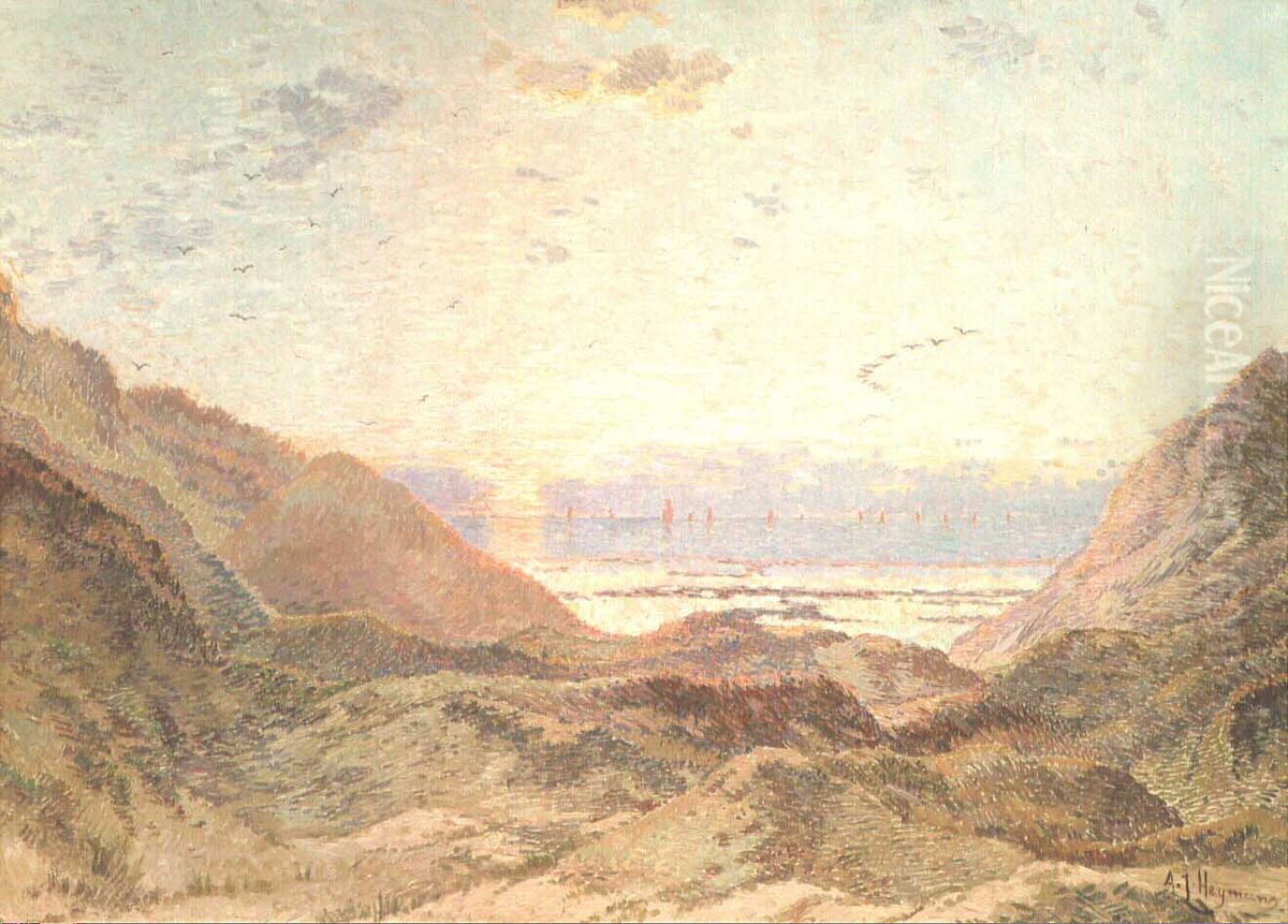 The Dunes Oil Painting by Adriaan Jozef Heymans