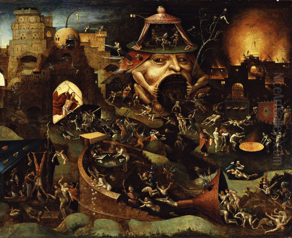 Christ in Limbo Oil Painting by Hieronymous Bosch