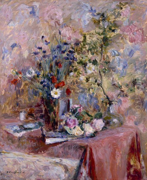 Flowers Oil Painting by Jean-Edouard Vuillard