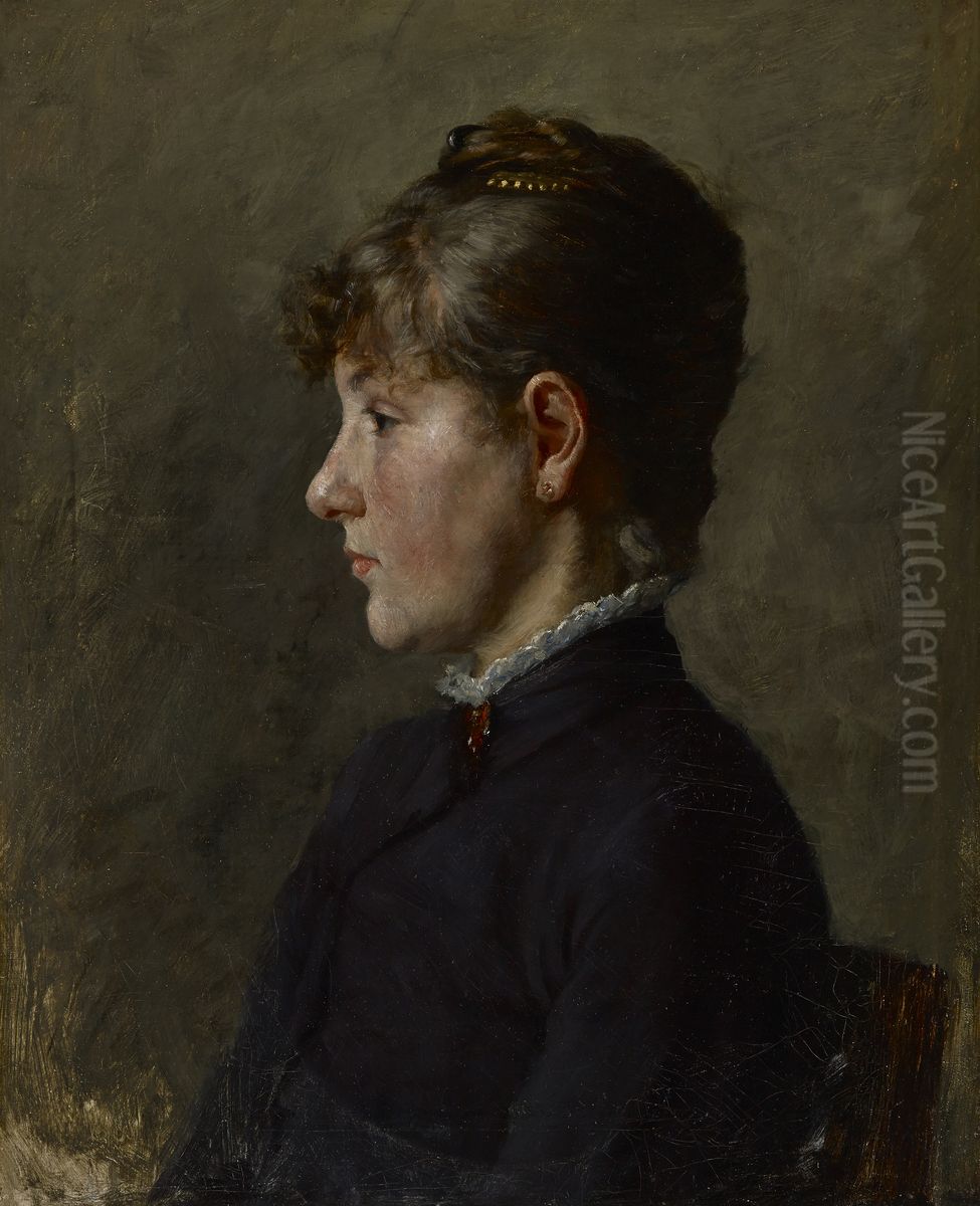 Katrina Oil Painting by J. Ottis Adams
