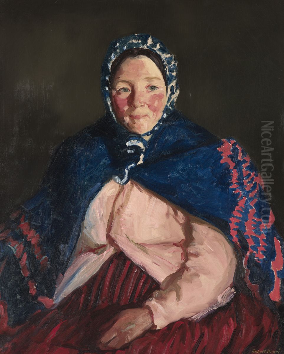 Old Johnnie's Wife Oil Painting by Robert Henri