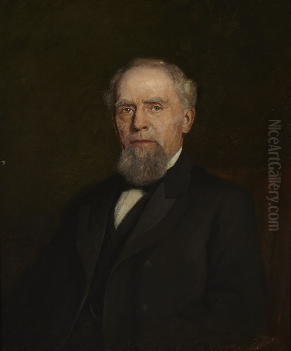 Portrait of William J. Holliday Oil Painting by Theodore Clement Steele