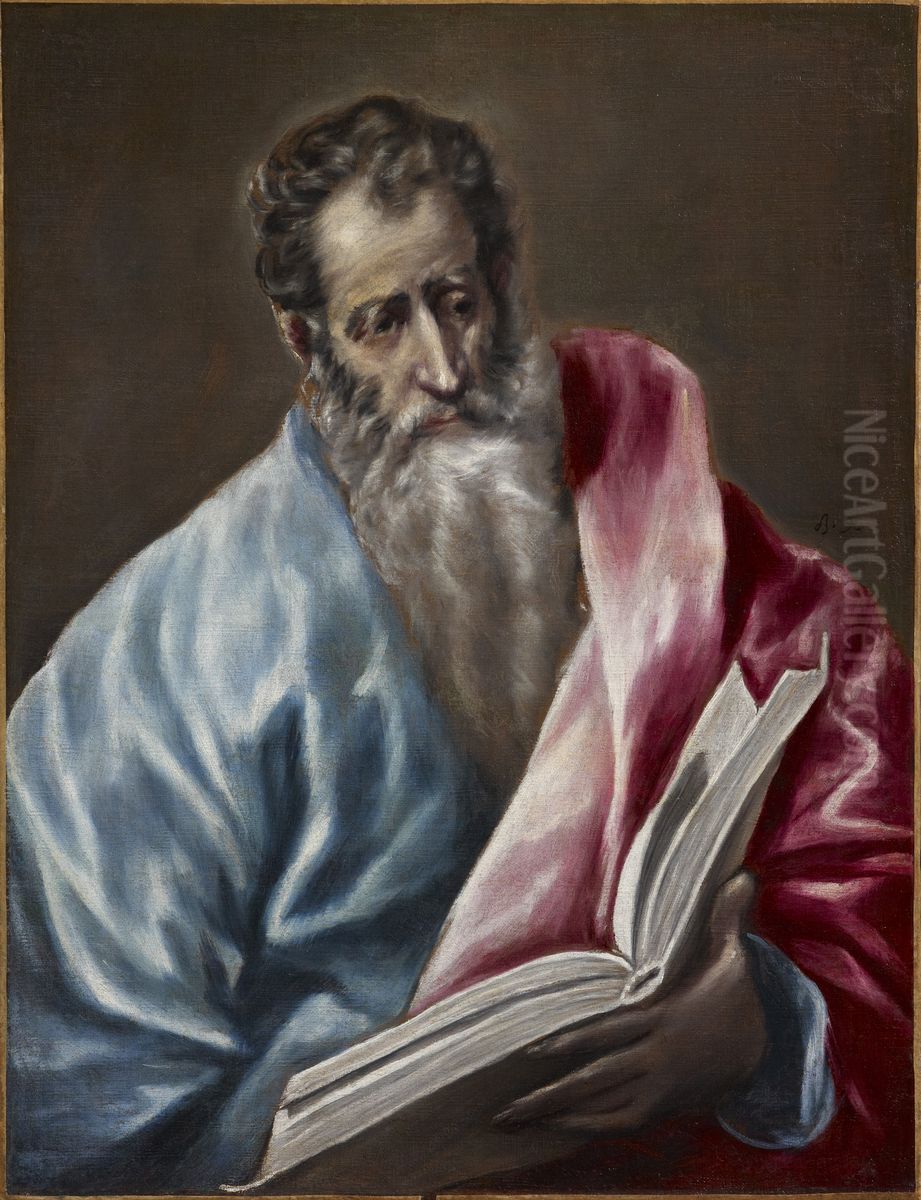 St. Matthew Oil Painting by El Greco