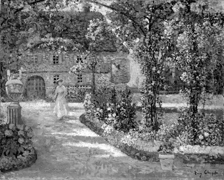 Le Mazet at Juan-Les-Pins Oil Painting by Eugene Henri Alexandre Chigot