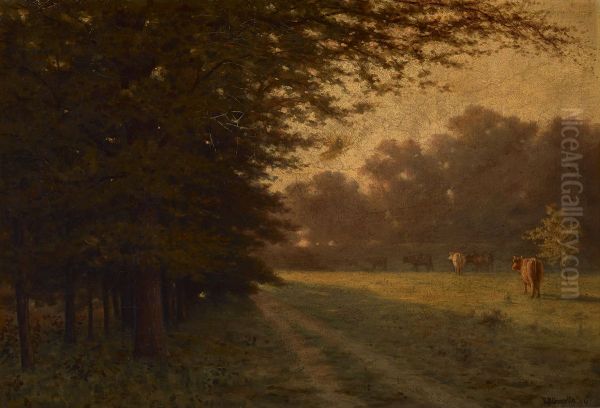 Indiana Landscape Oil Painting by Richard Gruelle