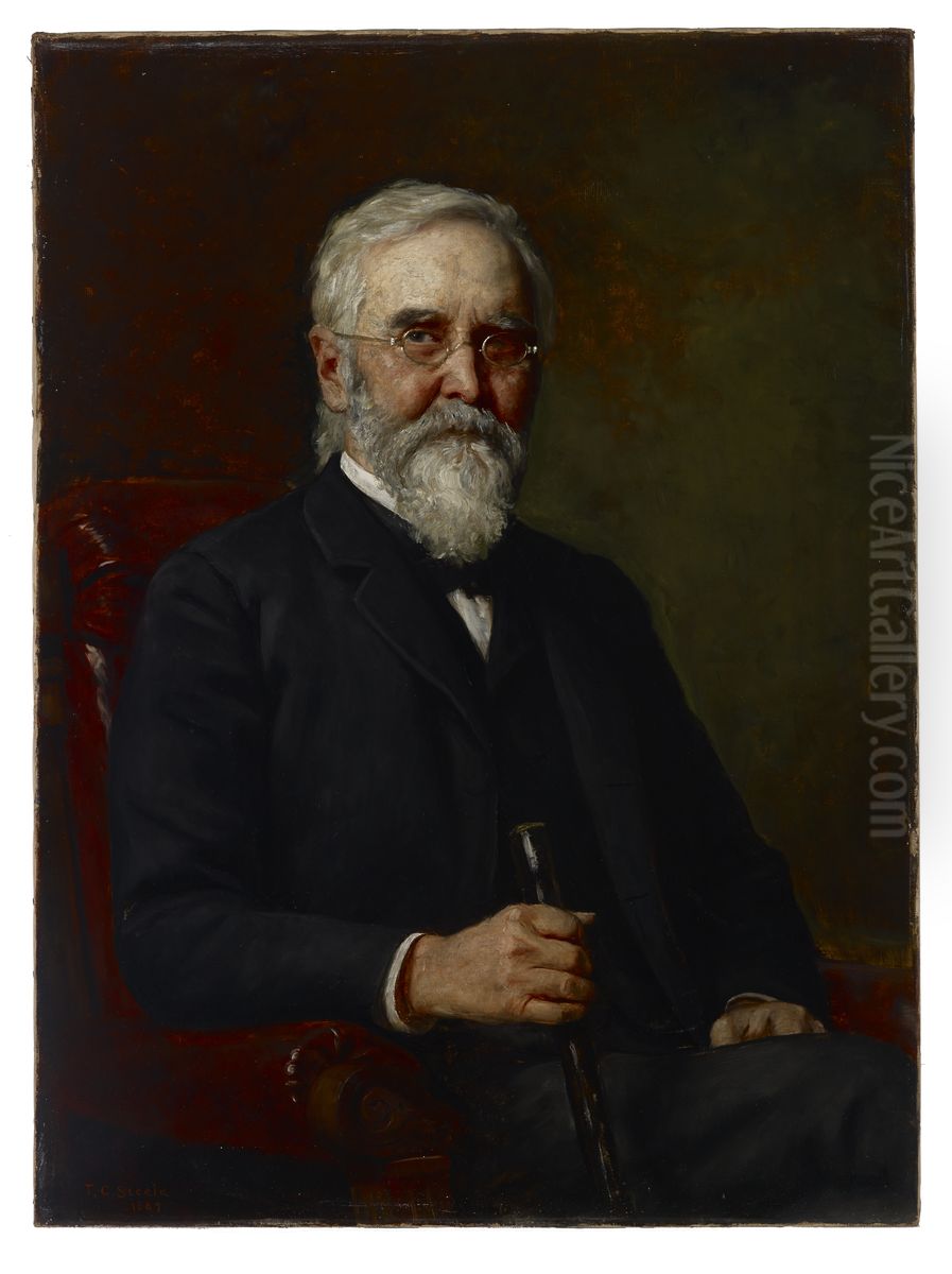 Portrait of a Man Oil Painting by Theodore Clement Steele