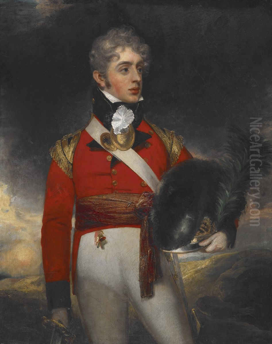 Lieutenant John Pollock (John Pocock) Oil Painting by William Beechey