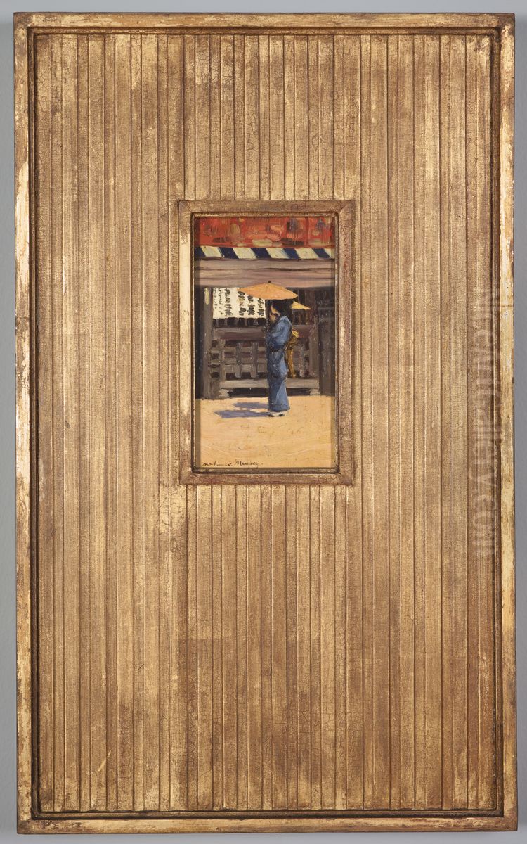 The Parasol Oil Painting by Mortimer Menpes