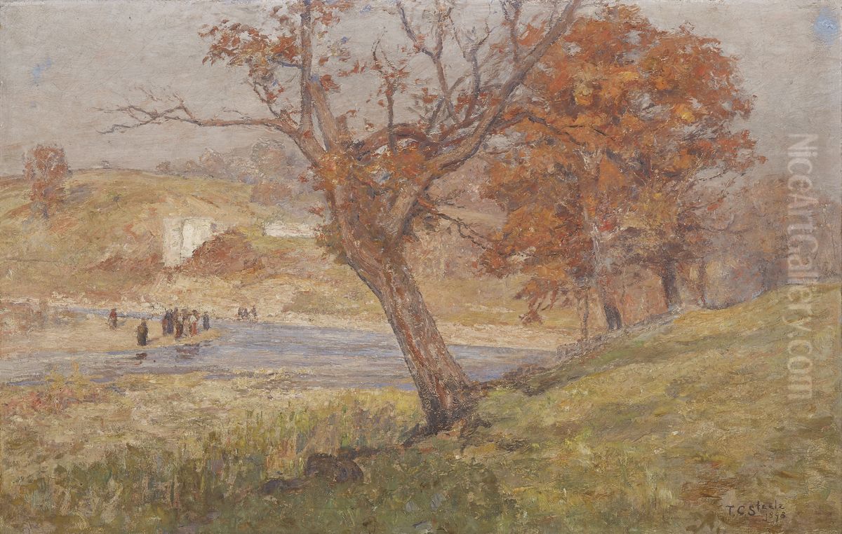 Landscape Oil Painting by Theodore Clement Steele