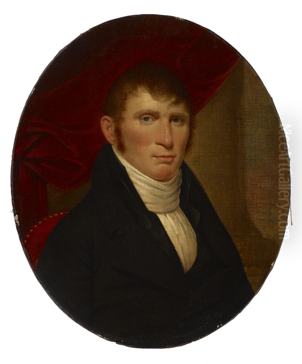 Portrait of David Cox Oil Painting by Rembrandt Peale