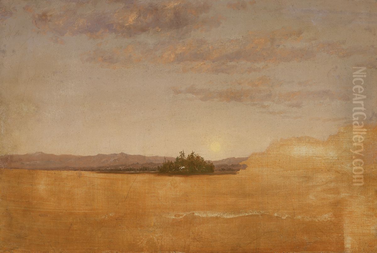 Landscape Sketch Oil Painting by Thomas Cole