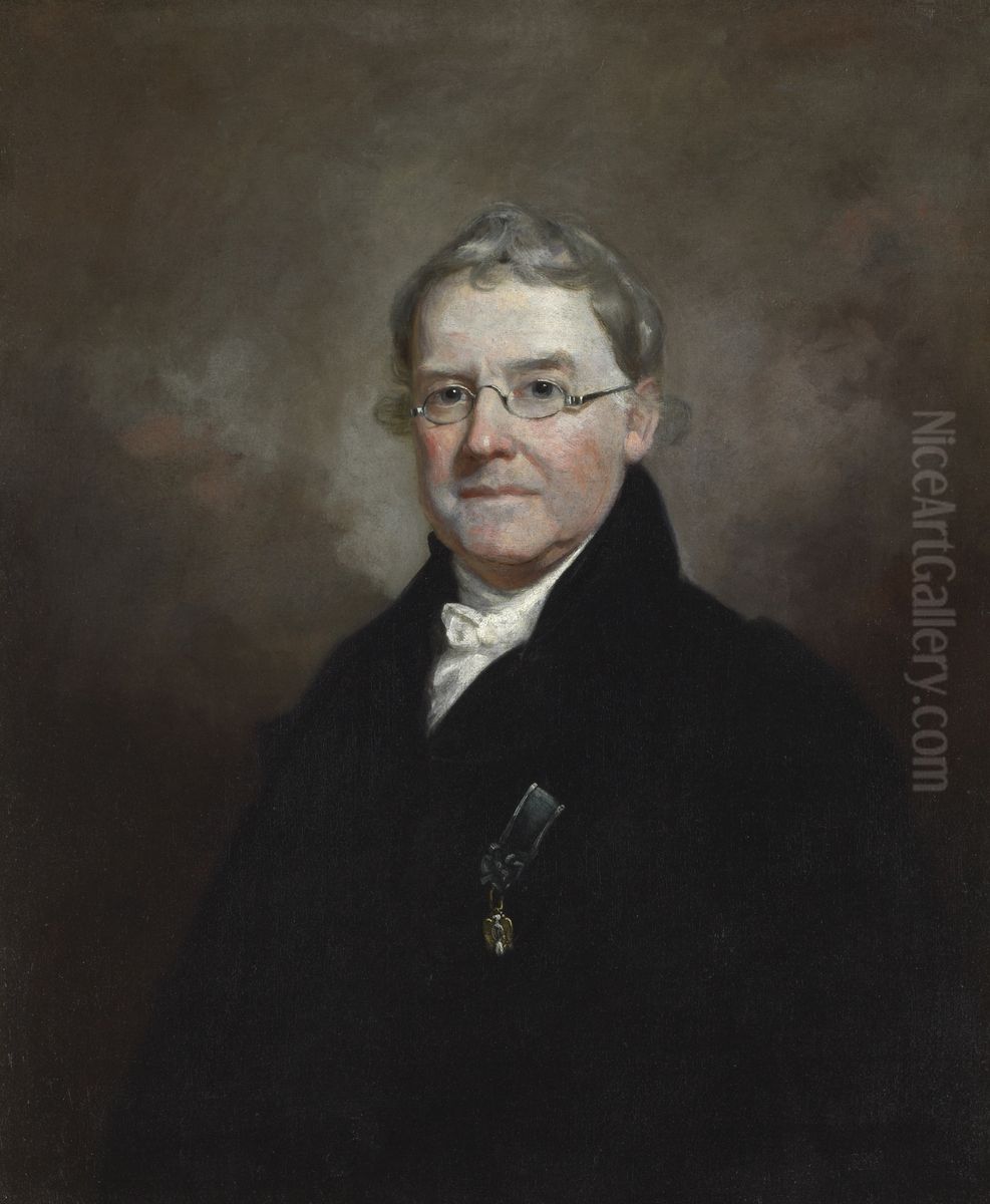 Portrait of Dr. James E. B. Finley Oil Painting by Samuel Finley Breese Morse