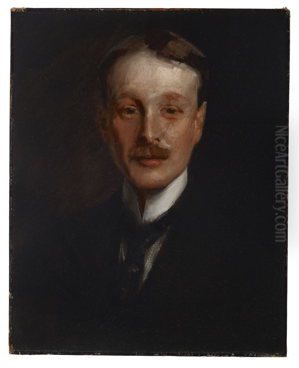 Portrait of William Francklyn Paris Oil Painting by William Merritt Chase
