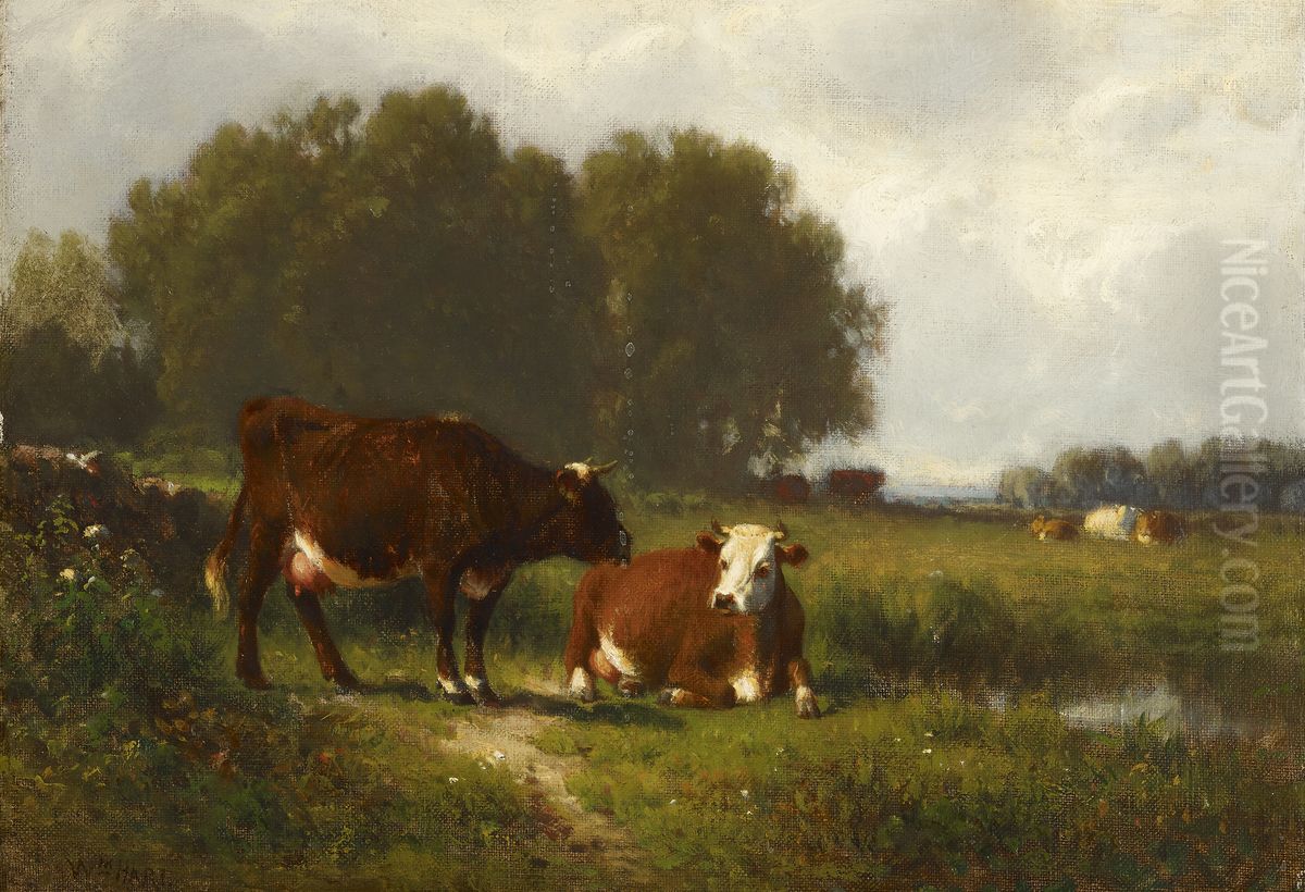 Landscape with Cows Oil Painting by William Hart Landscape with Cows Oil Painting by William Hart
