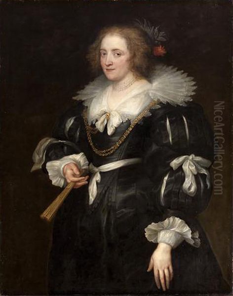 Bildnis einer jungen Dame Oil Painting by Sir Anthony Van Dyck