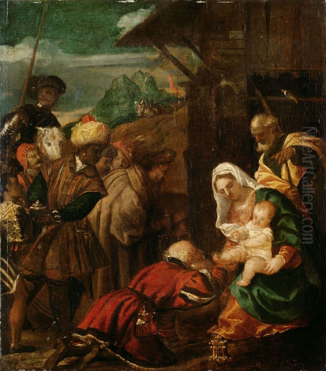 Adoration of the Magi Oil Painting by Titian