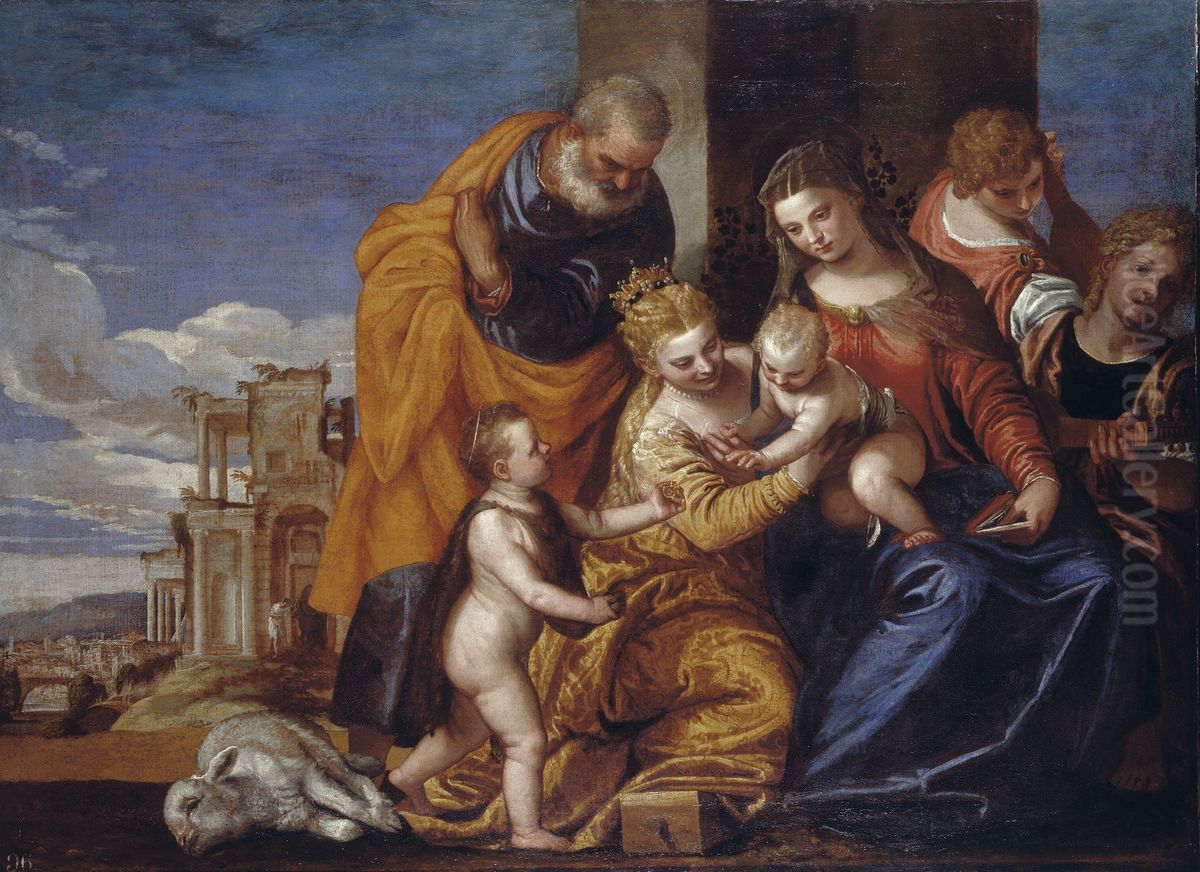 The Mystic Marriage of St Catherine of Alexandria Oil Painting by Paolo Veronese (Caliari)
