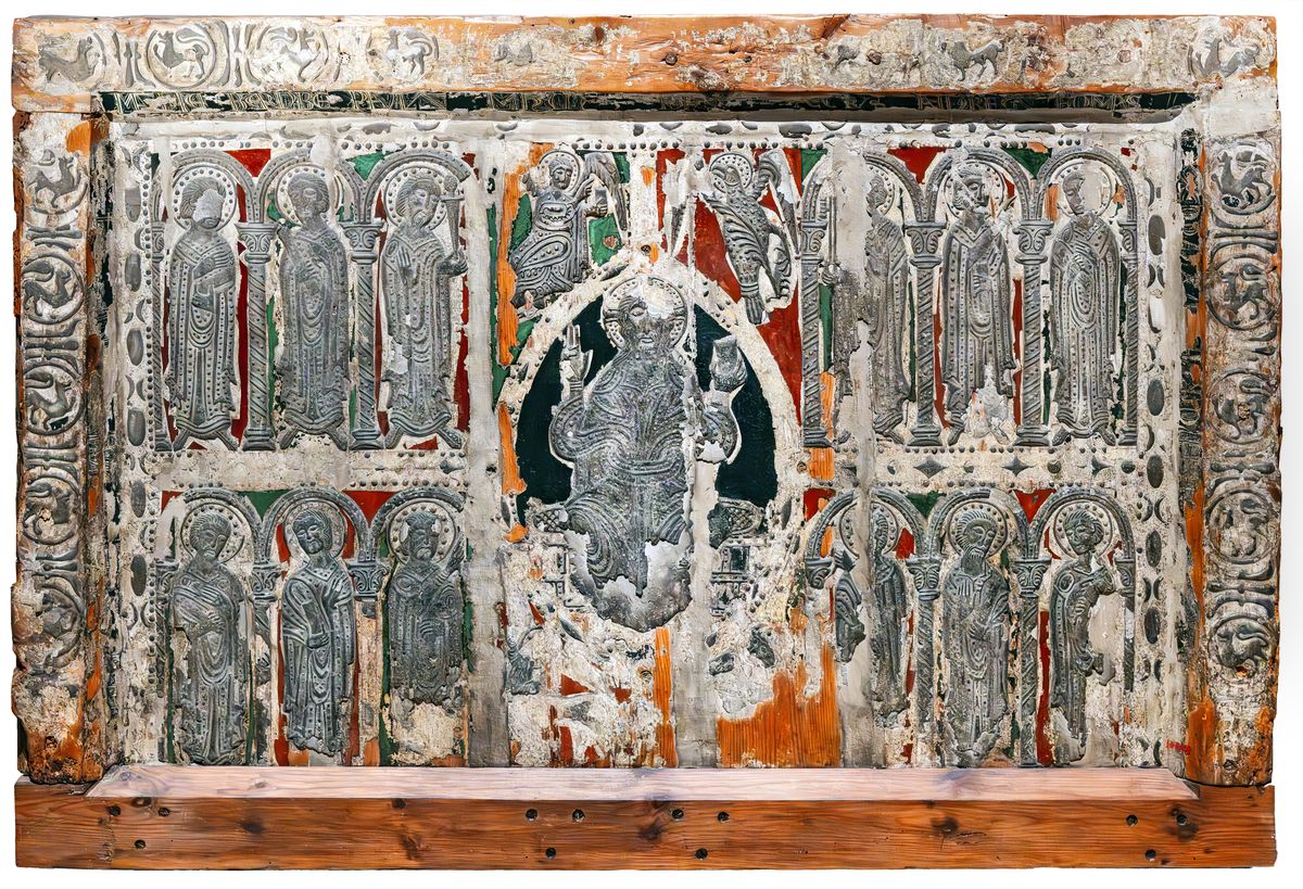 Altar frontal from Esterri de Cardos Oil Painting by unknown