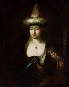 Portret kobiety w stroju wschodnim