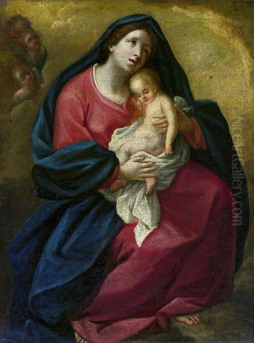 Madonna with Child Jesus Oil Painting by Bartolome Esteban Murillo