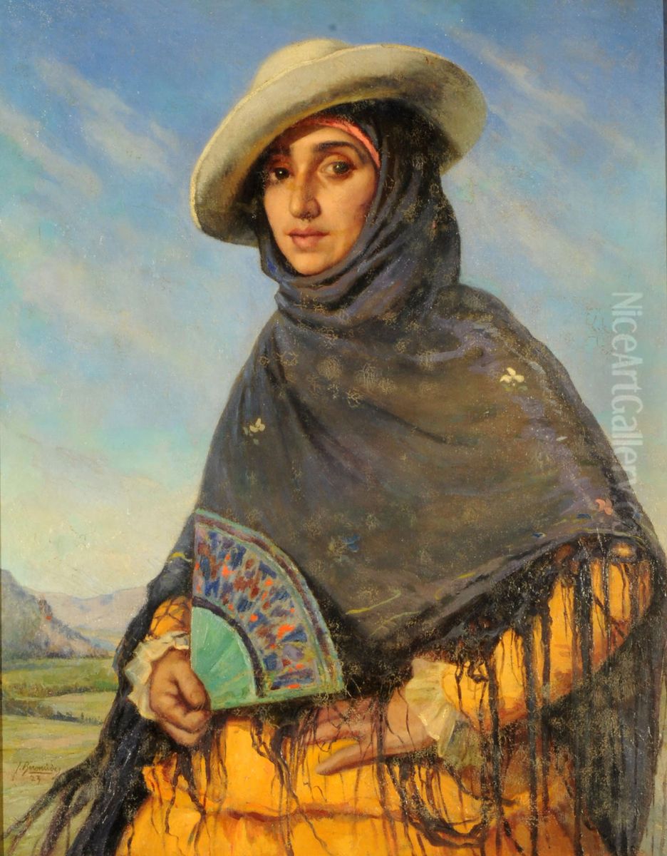 Viajera del norte Oil Painting by Jorge Bermudez