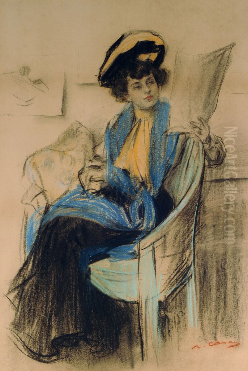 Mademoiselle Clo-Clo Oil Painting by Ramon Casas