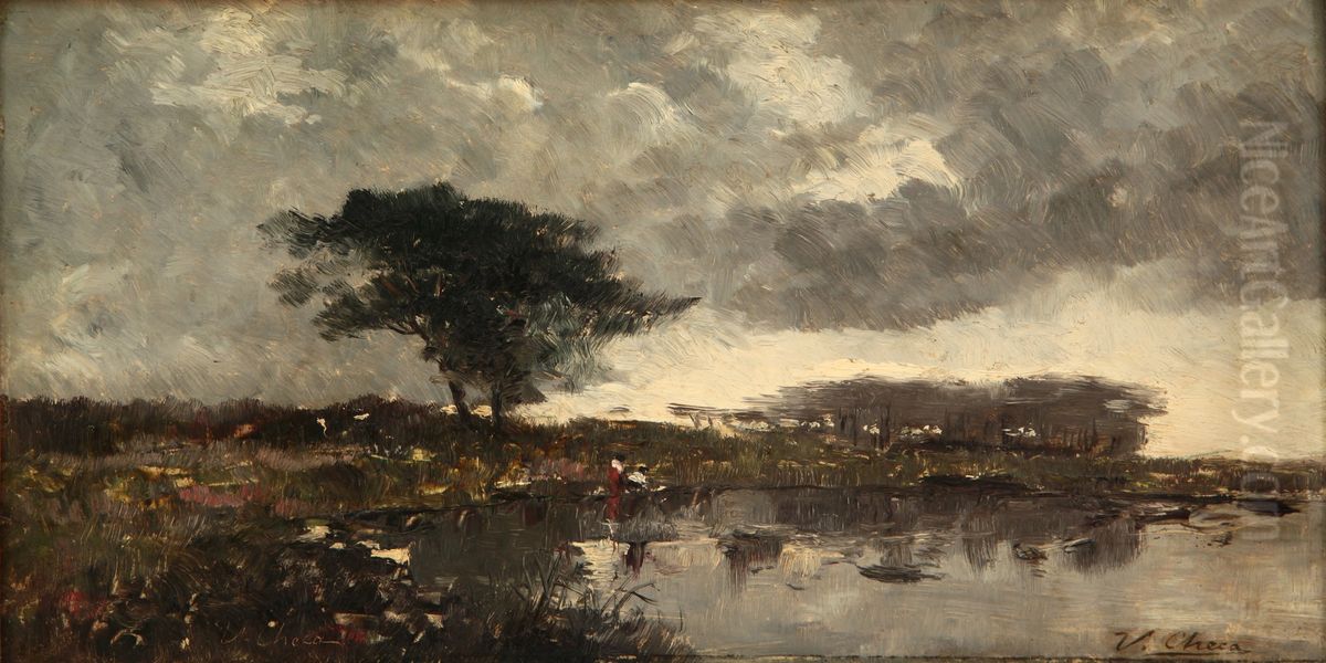 Baths of Rome Oil Painting by Ulpiano Checa