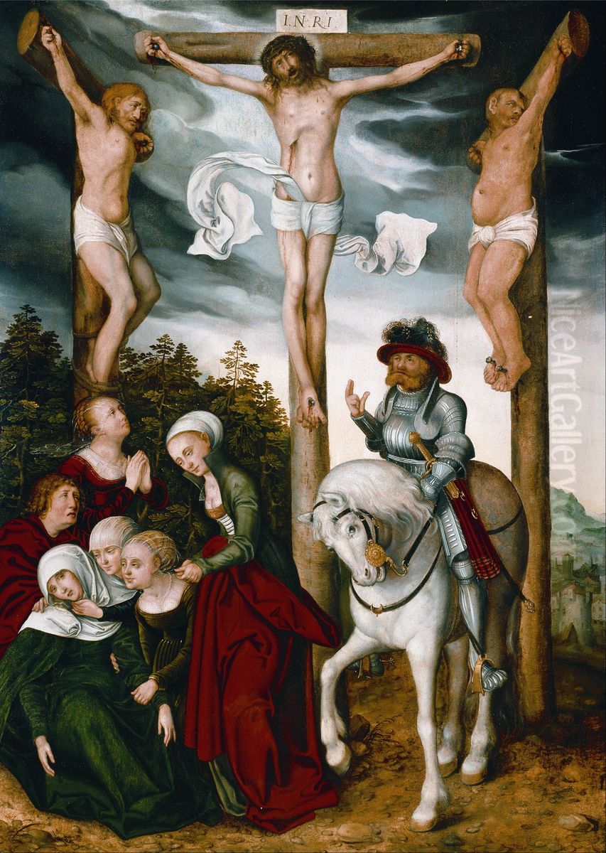 The Crucifixion Oil Painting by Lucas Cranach the Elder