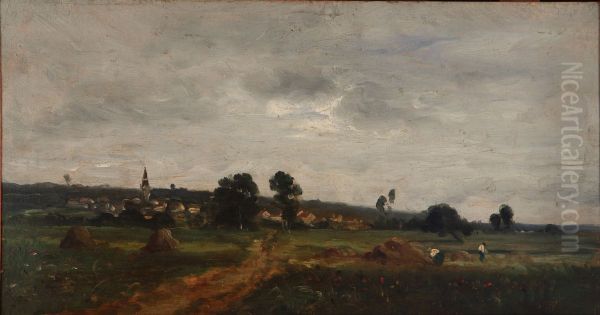 Paisaje Oil Painting by Charles-Francois Daubigny