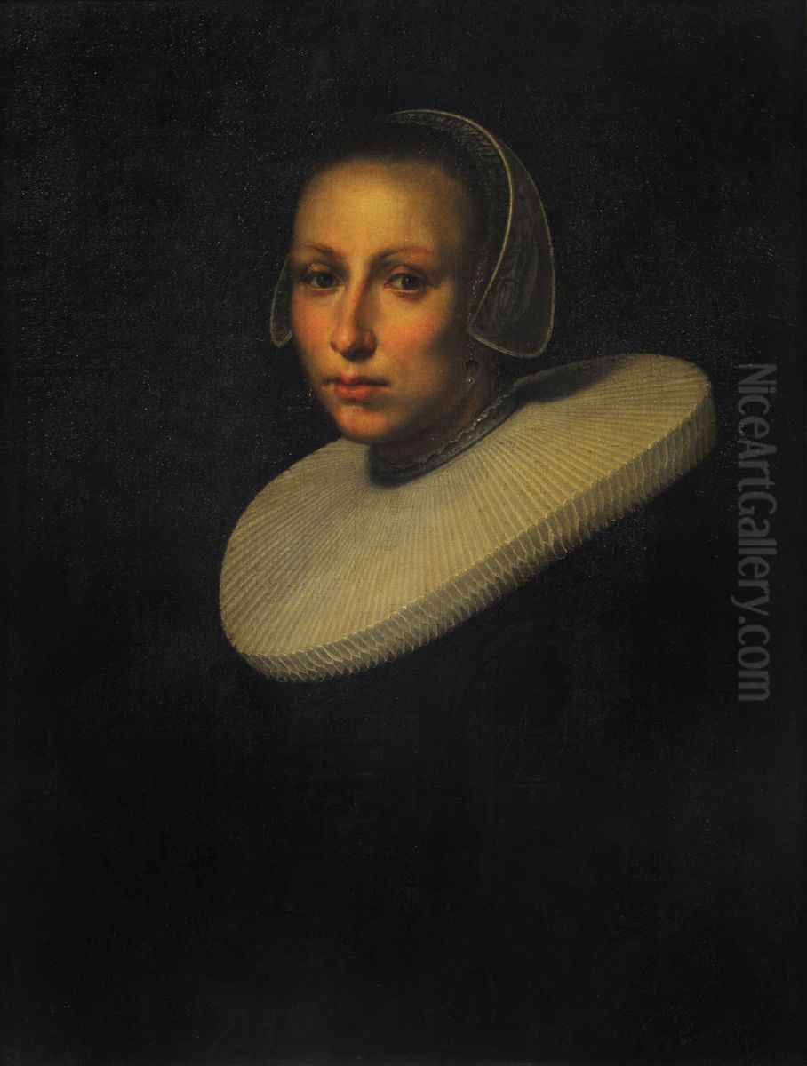 Retrato de Dama Oil Painting by Nicolaes Eliaszoon Pickenoy
