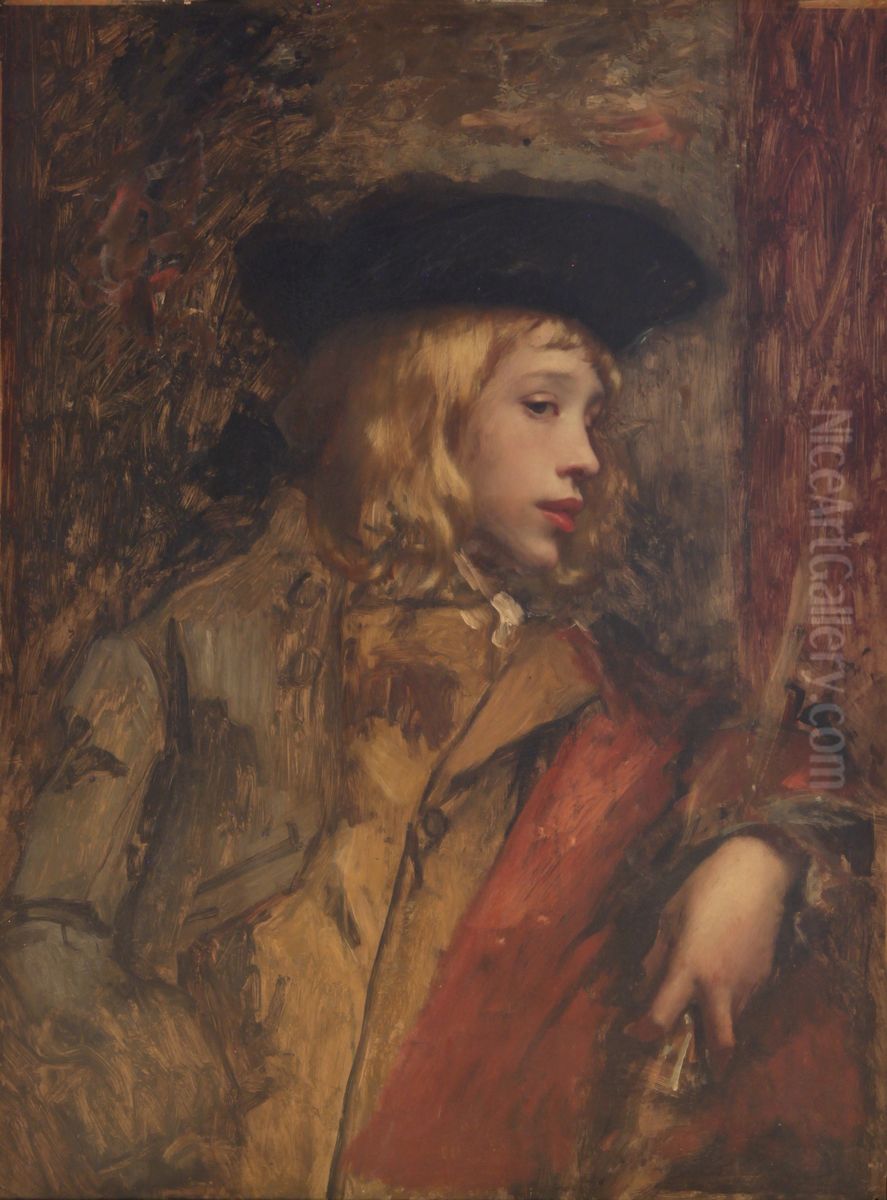 portrait. Oil Painting by Leon Lucien Goupil