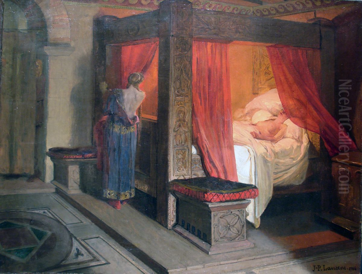 La muerte de Galeswinthe Oil Painting by Jean-Paul Laurens