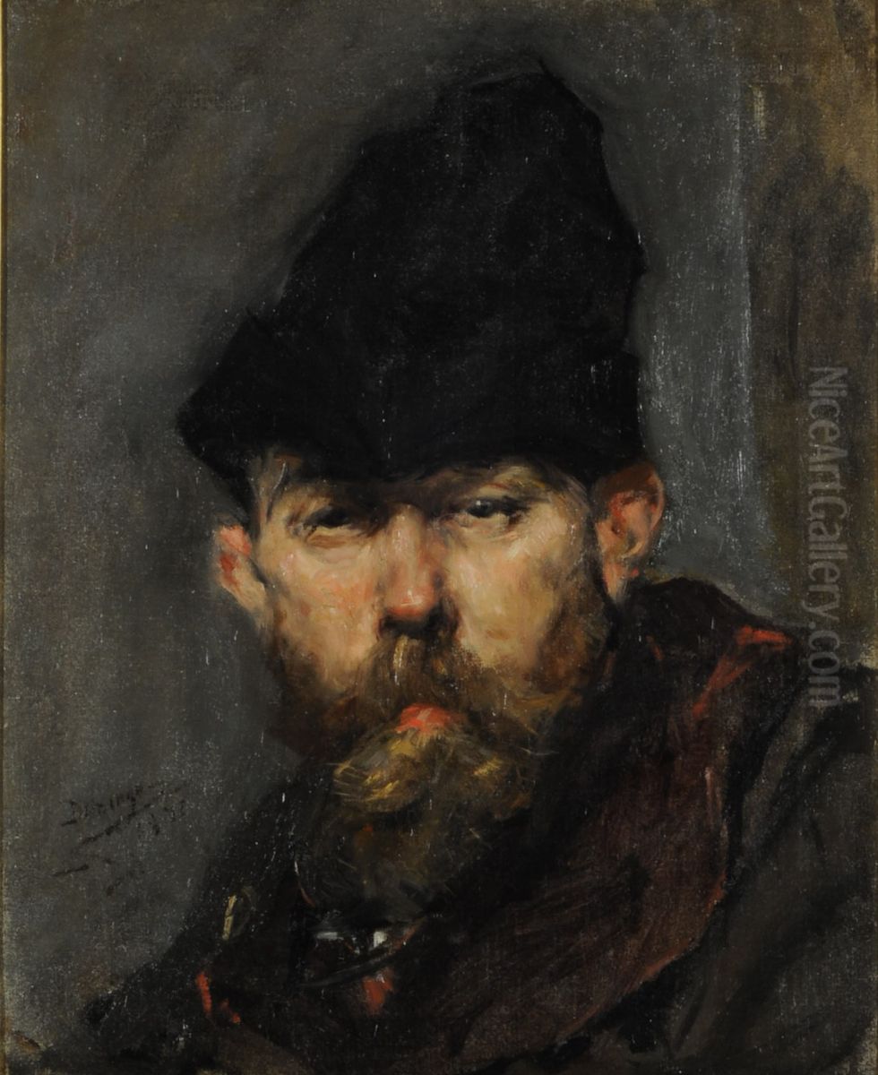 Cabeza de hombre) Oil Painting by Francisco Domingo Marques