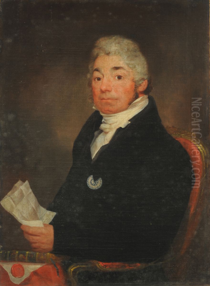 Portrait of David C. de Forest Oil Painting by Samuel Finley Breese Morse