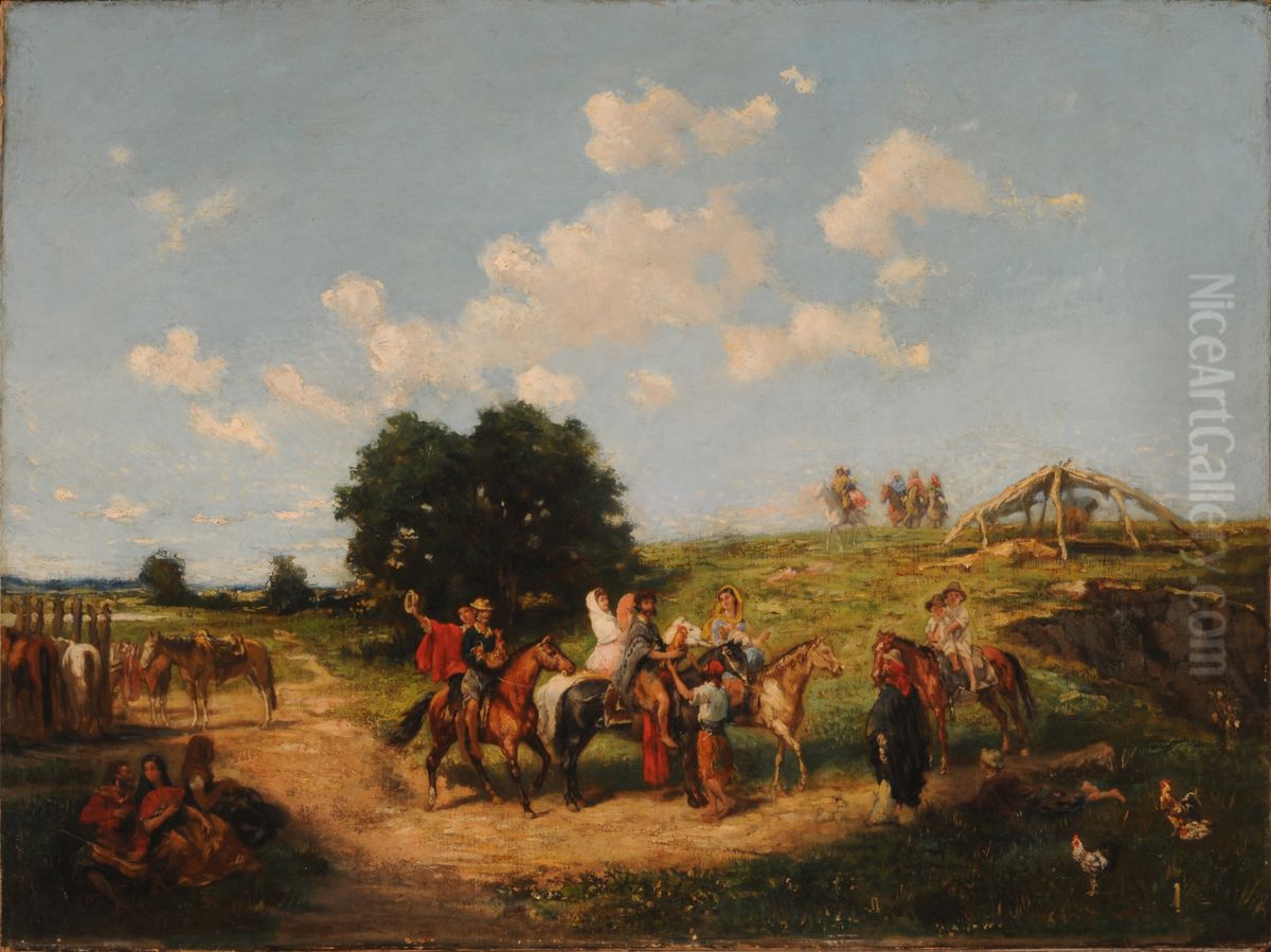 Way to the ring Oil Painting by Juan Leon Palliere