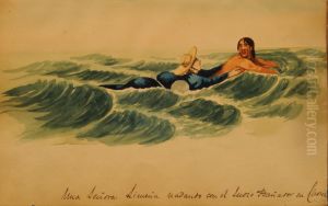 A Lima lady swimming with the Indian swimsuit in Chosil