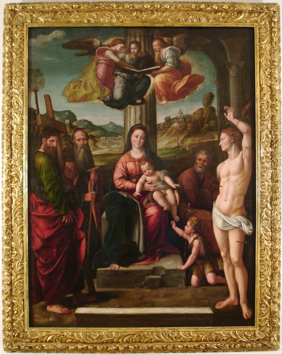 Santa Conversacion Oil Painting by Niccolo Pisano Santa Conversacion Oil Painting by Niccolo Pisano